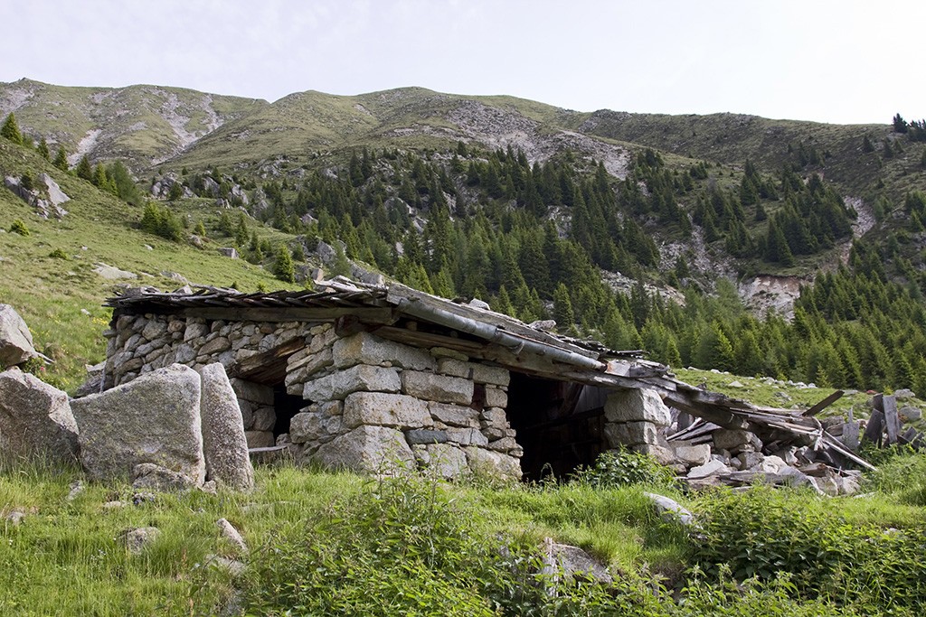 Berghütte bei Goldrain im Vinschgau